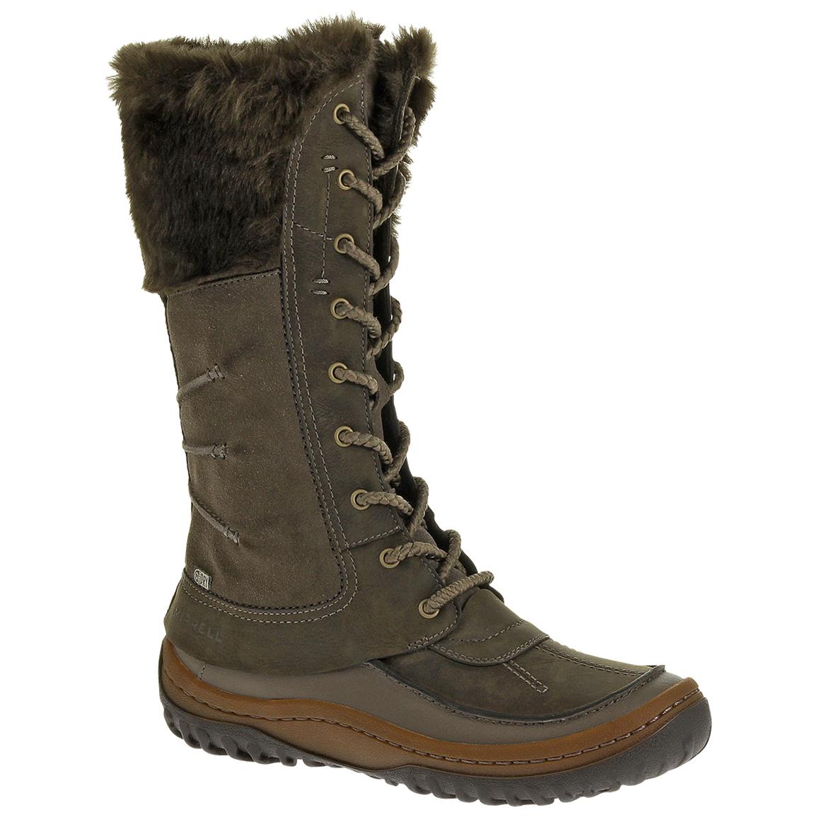 Women&#39;s Merrell Decora Prelude Waterproof Boots - 617471, Winter & Snow Boots at Sportsman&#39;s Guide