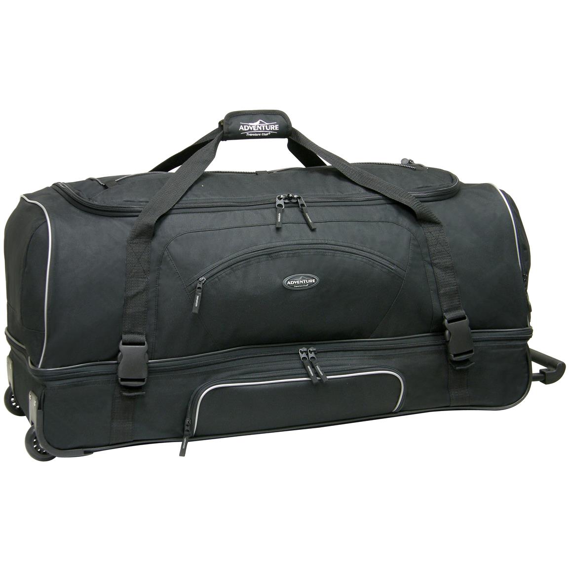 Travelers Club® Adventure 36 2 Section Drop Bottom Rolling Duffel Bag