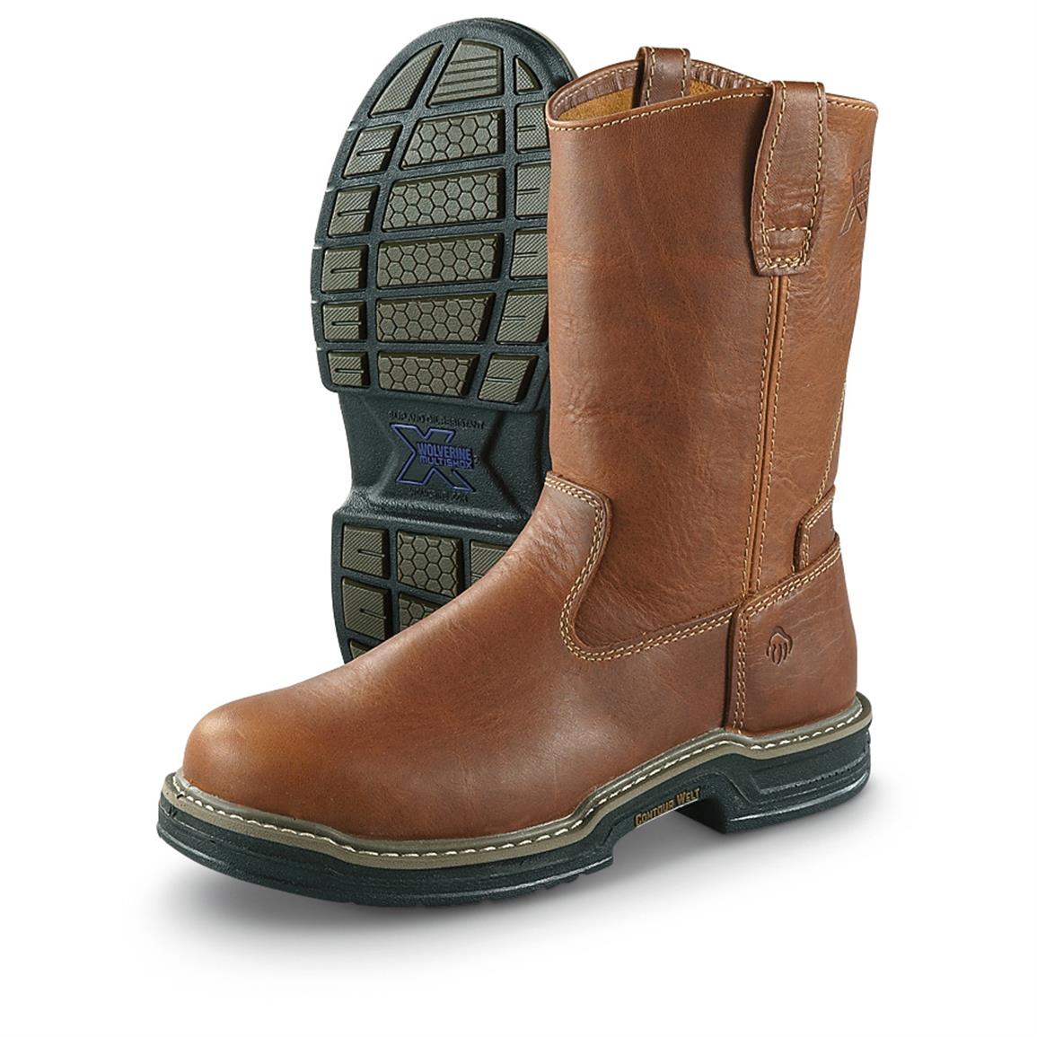 Wolverine Mens 10 Raider Pull-on Work Boots - 618744, Work Boots at 