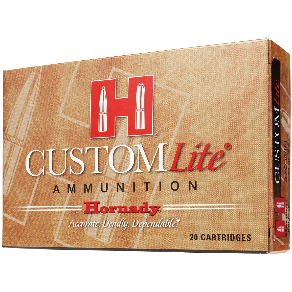 Rounds Of Hornady Custom Lite Grain Sst Ammo