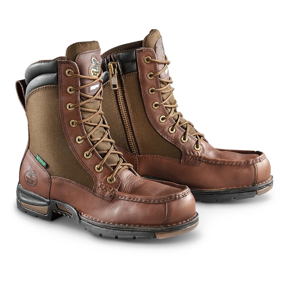 Georgia Athens Waterproof Work Boots, Brown - 621587, Work Boots at ...