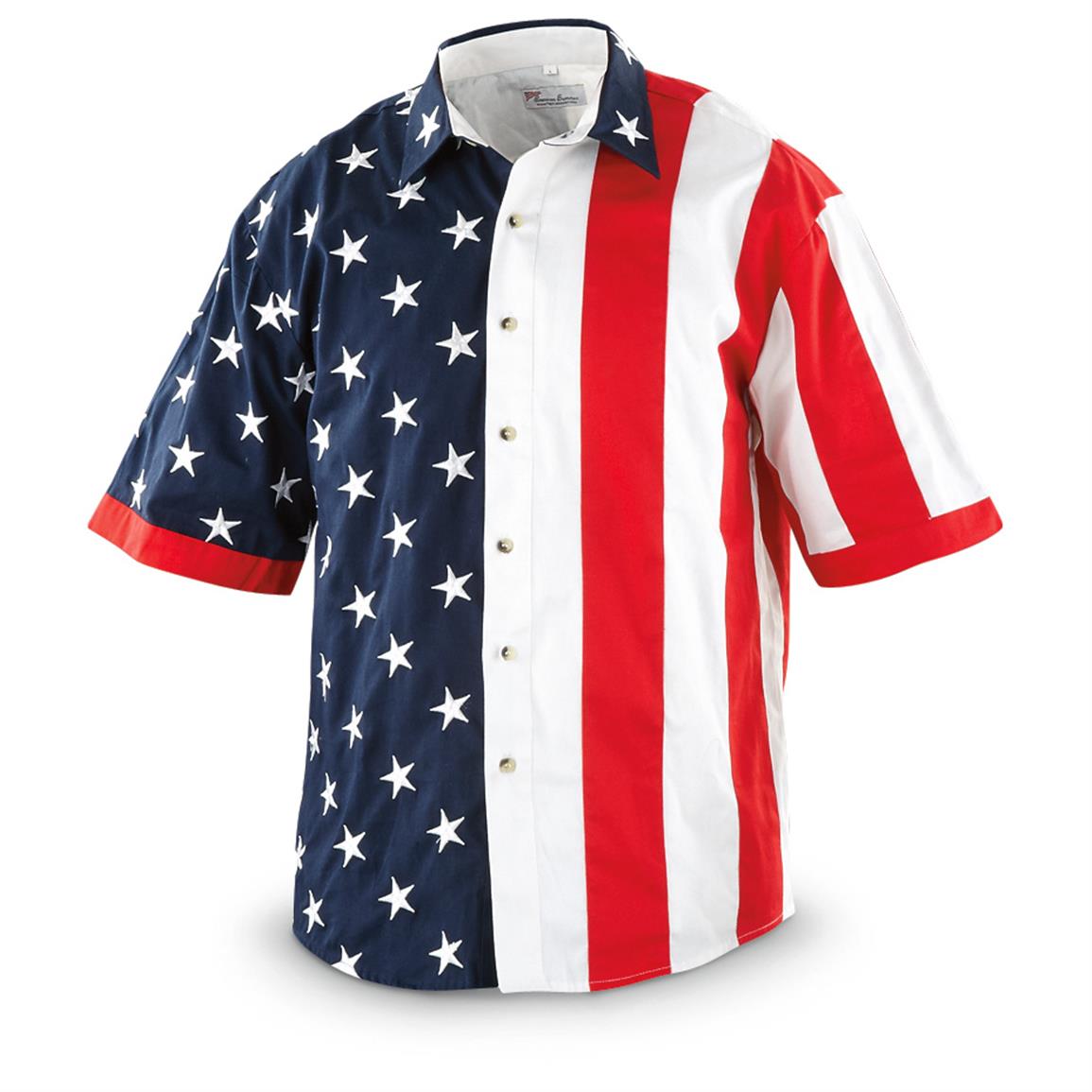 Short-sleeved Stars and Stripes Shirt - 623656, Shirts at Sportsman's Guide
