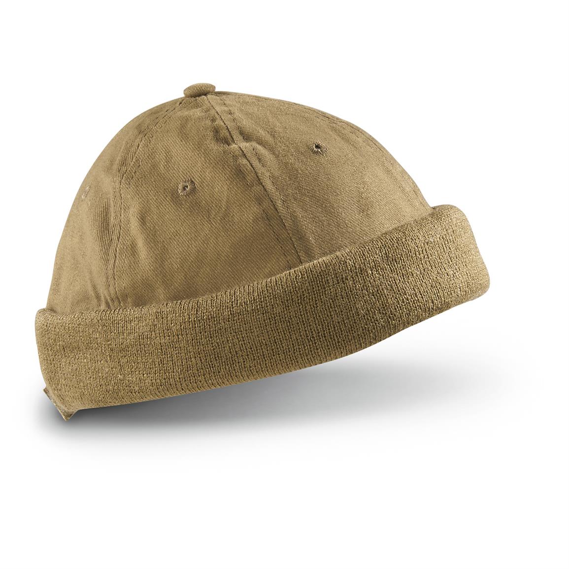 3 Mil-Tec Men's Military-style Coyote Round Caps - 625277, Tactical