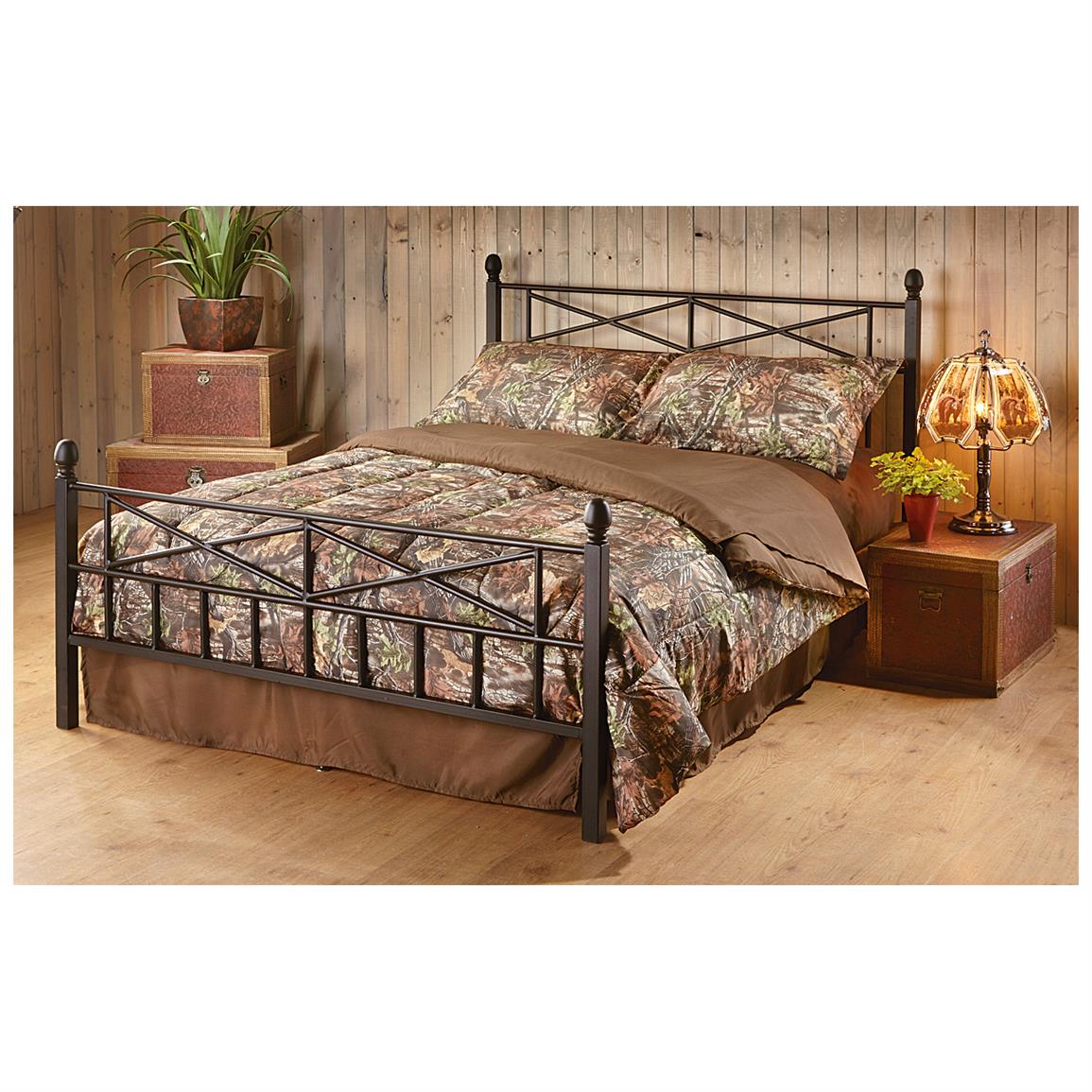Tranquil Sleep Decorative Metal Bed Frame 633386 Mattresses And Frames