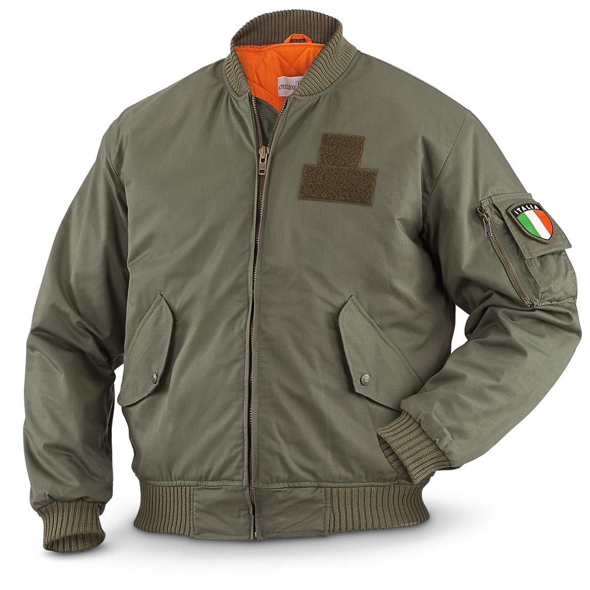 New Italian Military Surplus Waterproof Bomber Jacket 636928 Flight Jackets At Sportsmans Guide 