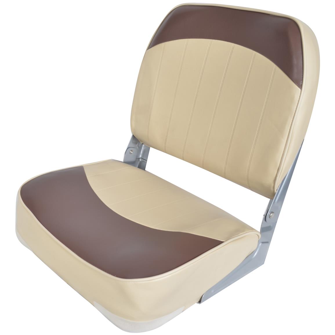 Low Back Fold Down Boat Seat, 2 Tone - 640162, Fold Down Seats At 