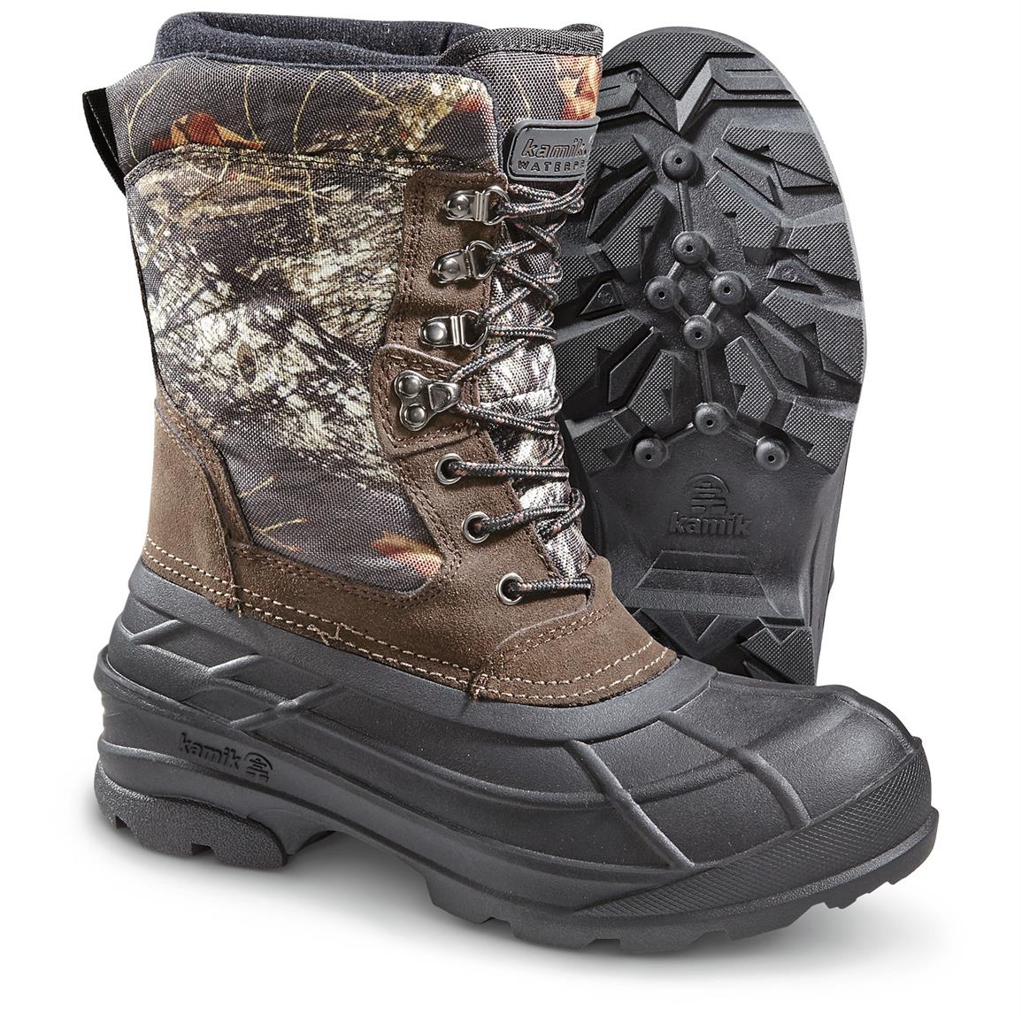Kamik Men&#39;s NationCamo Insulated Winter Boots, 200 Grams, Mossy Oak Camo - 640819, Winter & Snow ...