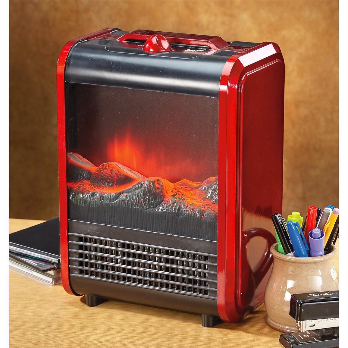 Mini Fireplace Portable Electric Heater 652072, Home Heaters at