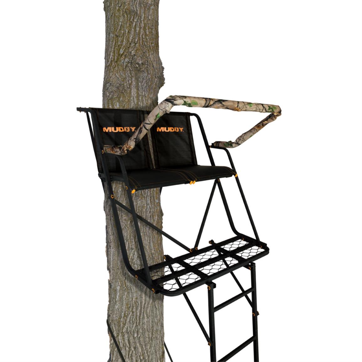 Muddy The SideKick Ladder Tree Stand, 2 Man, 16' 654195, Ladder Tree Stands at Sportsman's Guide