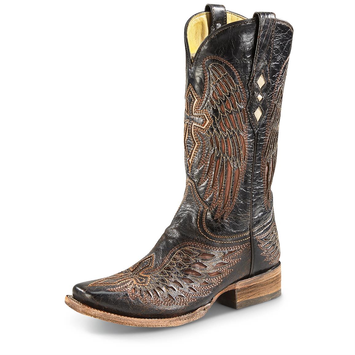 Corral Men's Winged Cross Square Toe Cowboy Boots - 655426, Cowboy