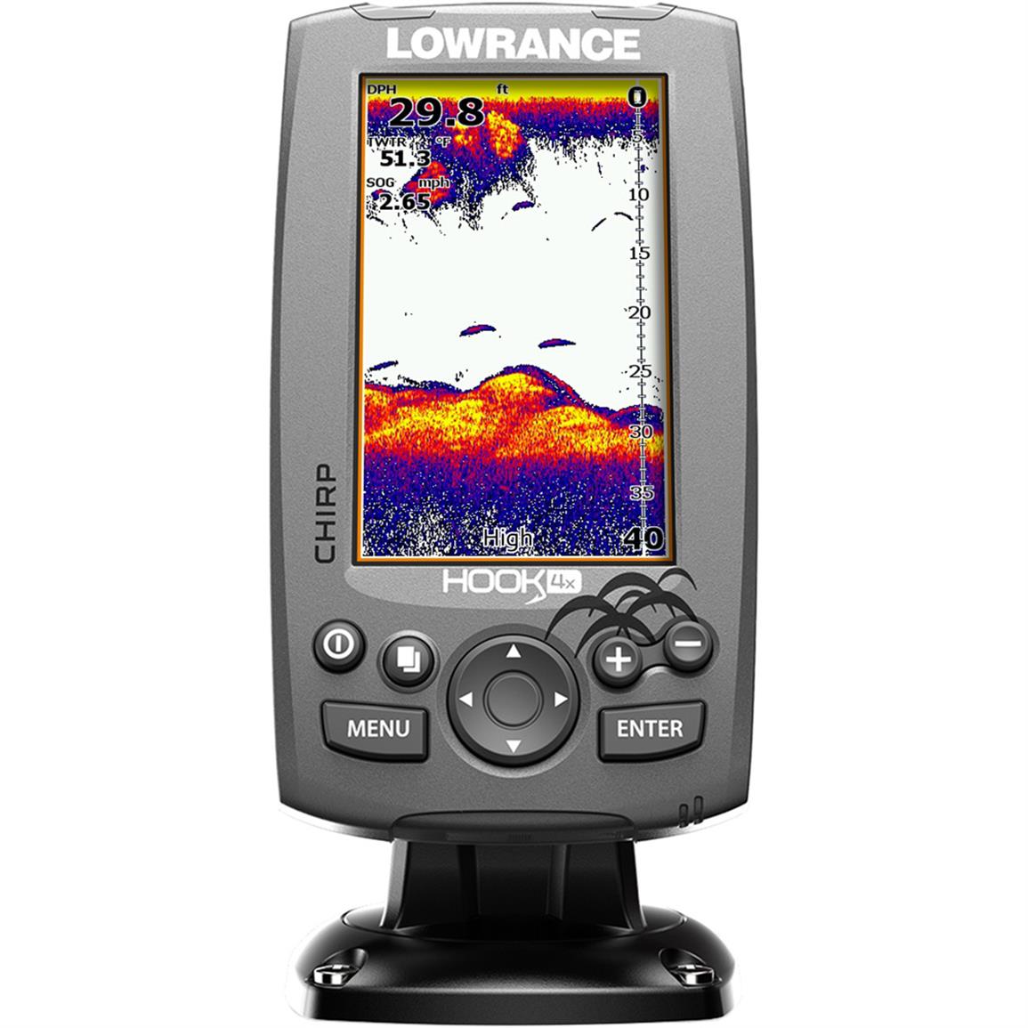 Lowrance Hook-4x Sonar Fish Finder with DownScan Transducer - 660741
