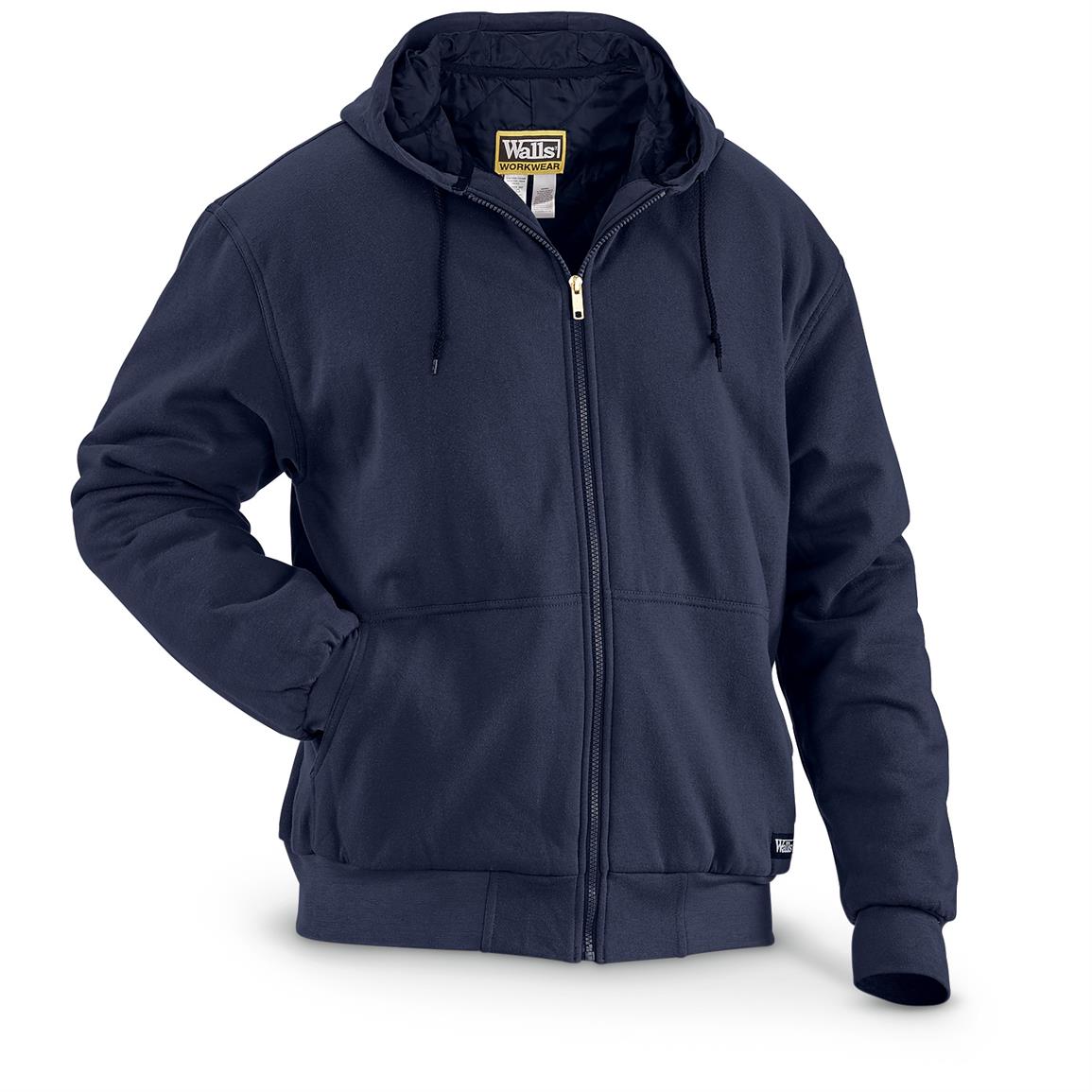 Walls Men's Fleece Quilt-Lined Hooded Jacket - 660970, Fleece & Soft