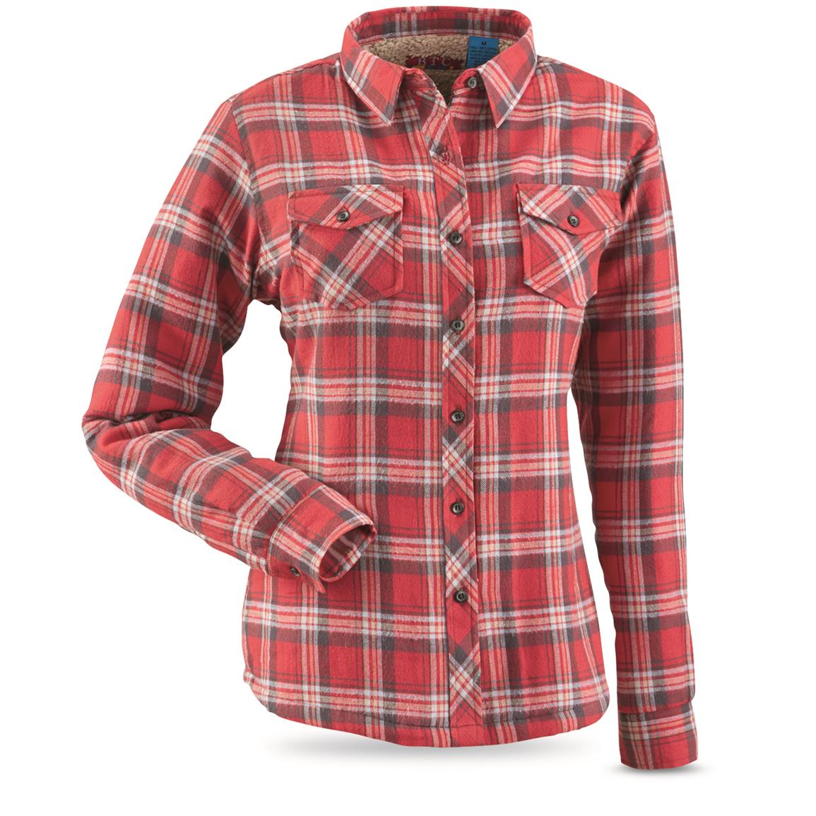 lined shirts womens