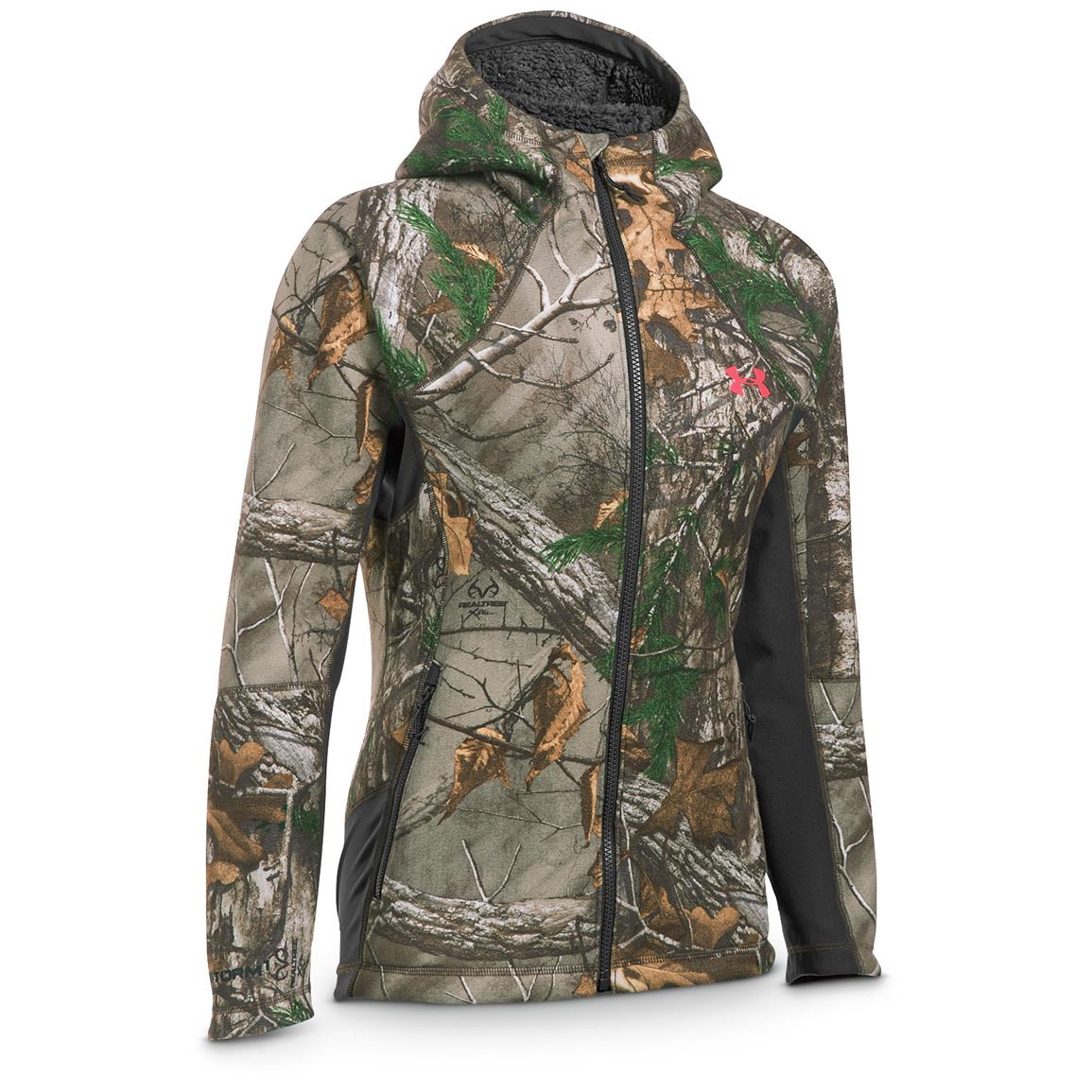 Under Armour Women&#39;s ColdGear Stealth Full Zip Hoodie - 666105, Women&#39;s Hunting Clothing at ...