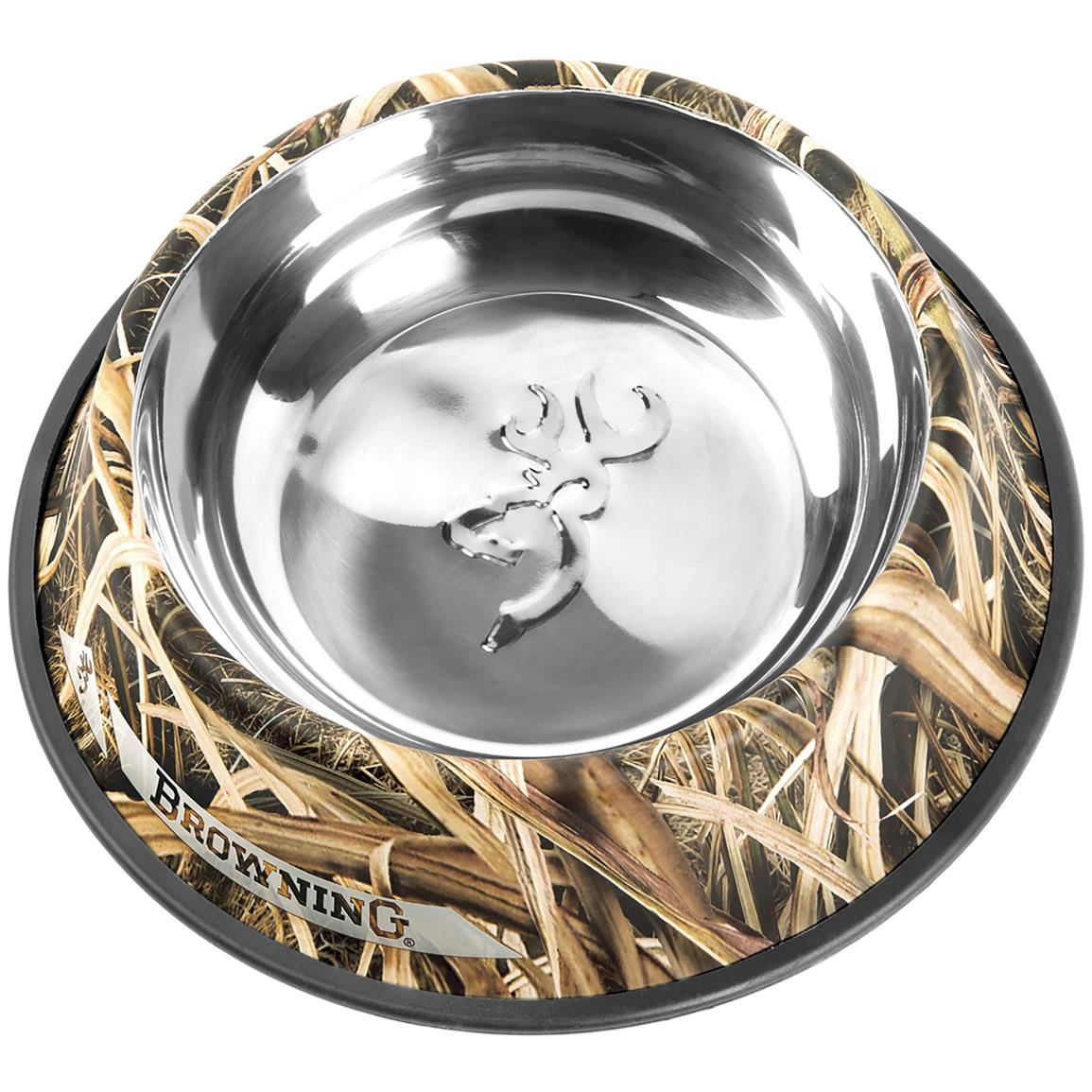 Browning Stainless Steel Pet Dish 666221, Pet Accessories at Sportsman's Guide