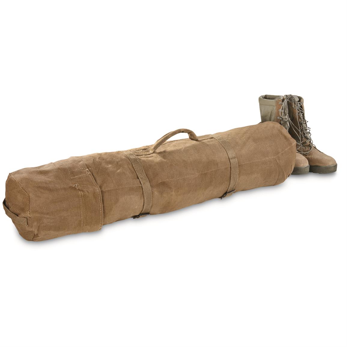 NATO Military Surplus Zipper Canvas Duffel Bag, Used - 667185, Duffle Bags at Sportsman&#39;s Guide