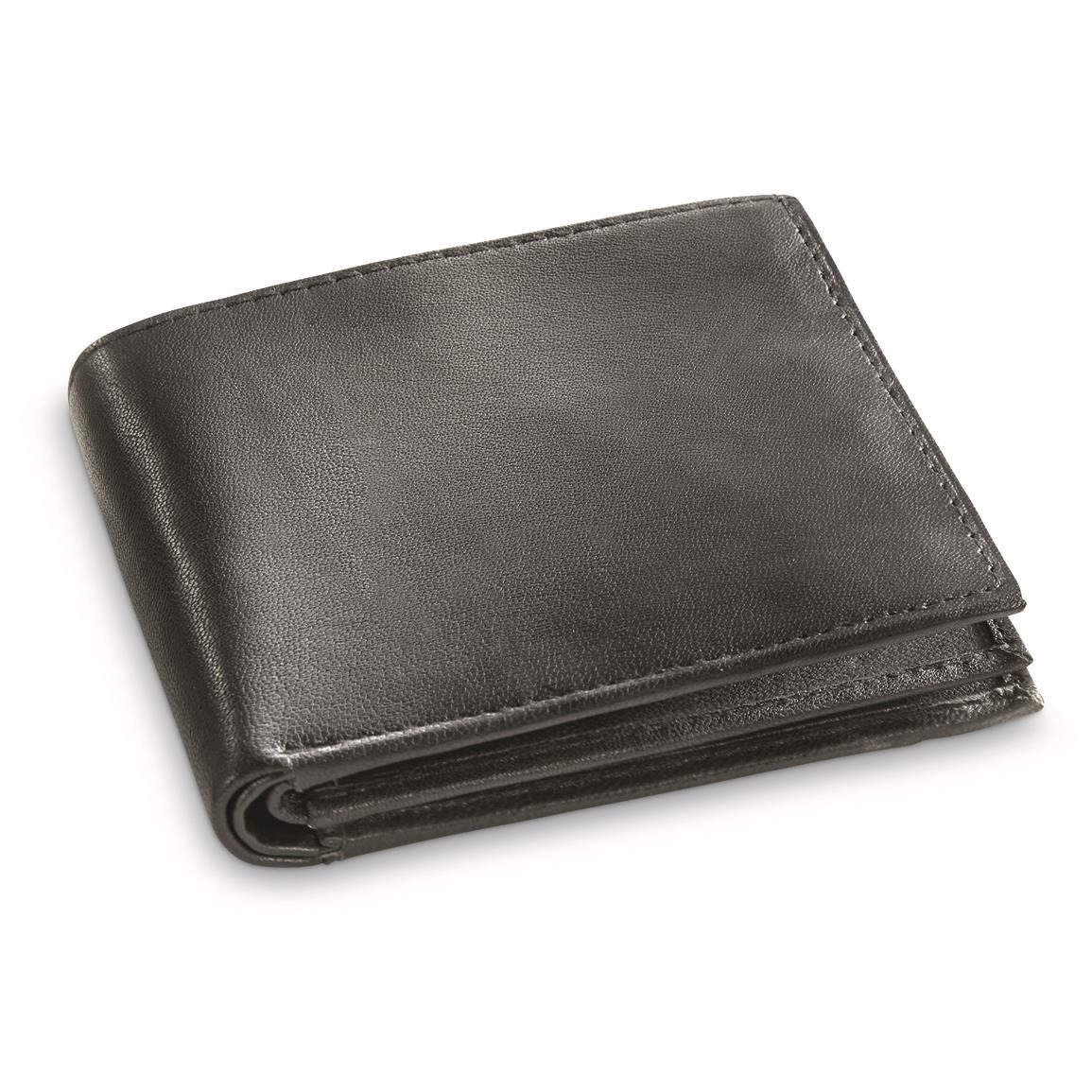 Men's Lambskin Leather Bifold Wallet 667255, Wallets at Sportsman's Guide