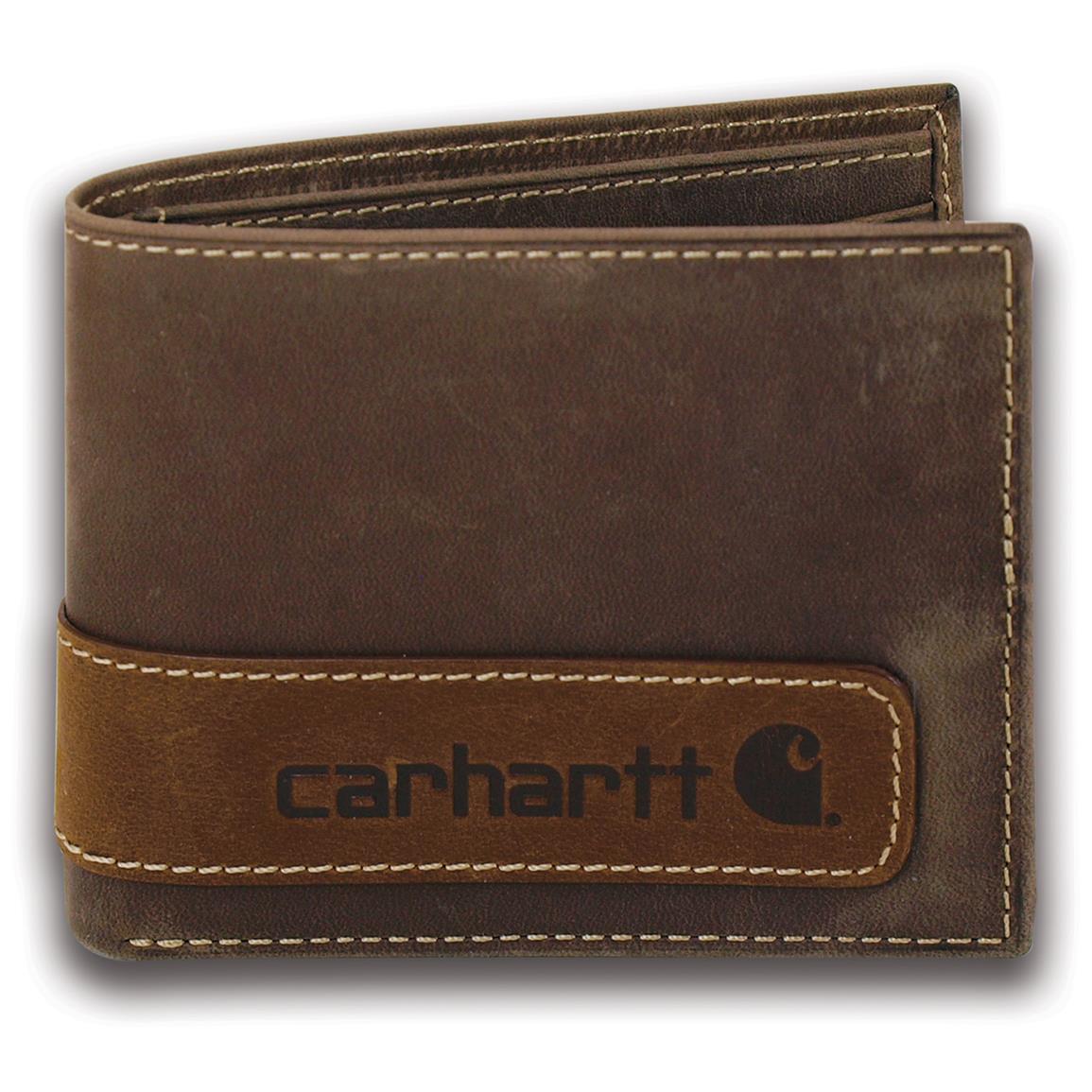 Carhartt Leather Bifold Wallet - 667725, Wallets at Sportsman&#39;s Guide