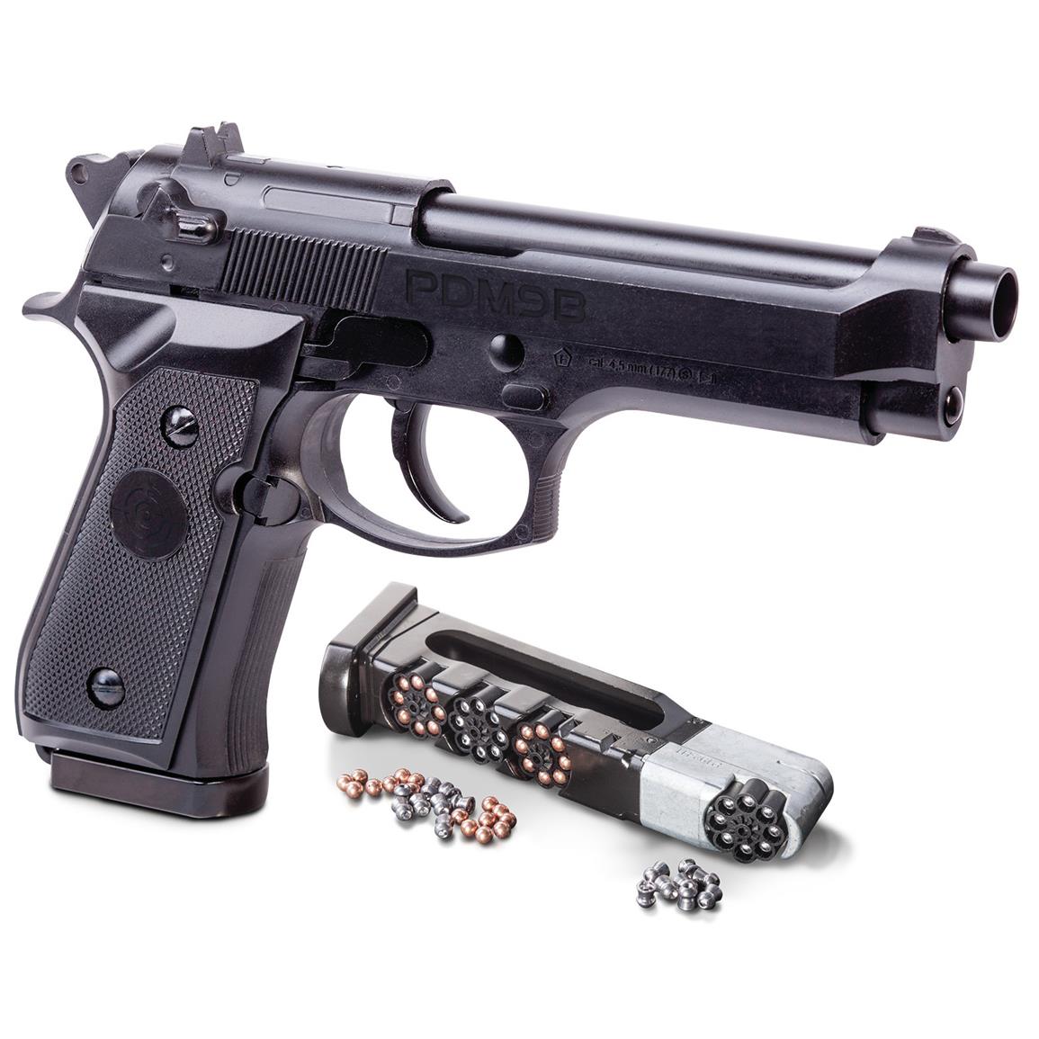 Crosman PDM9B Dual Ammo Blowback Pistol, .177 caliber, CO2 Powered