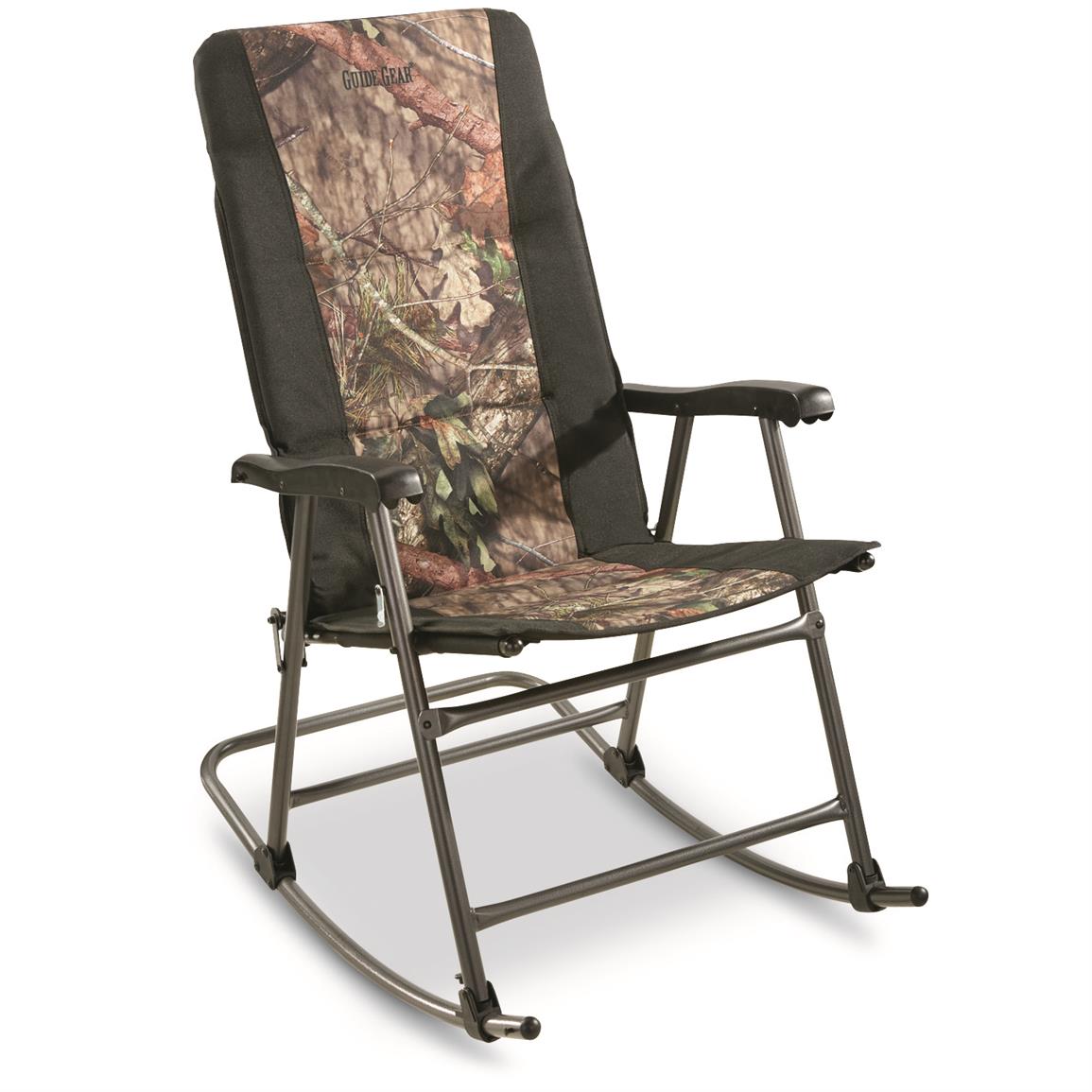 Guide Gear Oversized Camping Mossy Oak Camo Rocking Chair