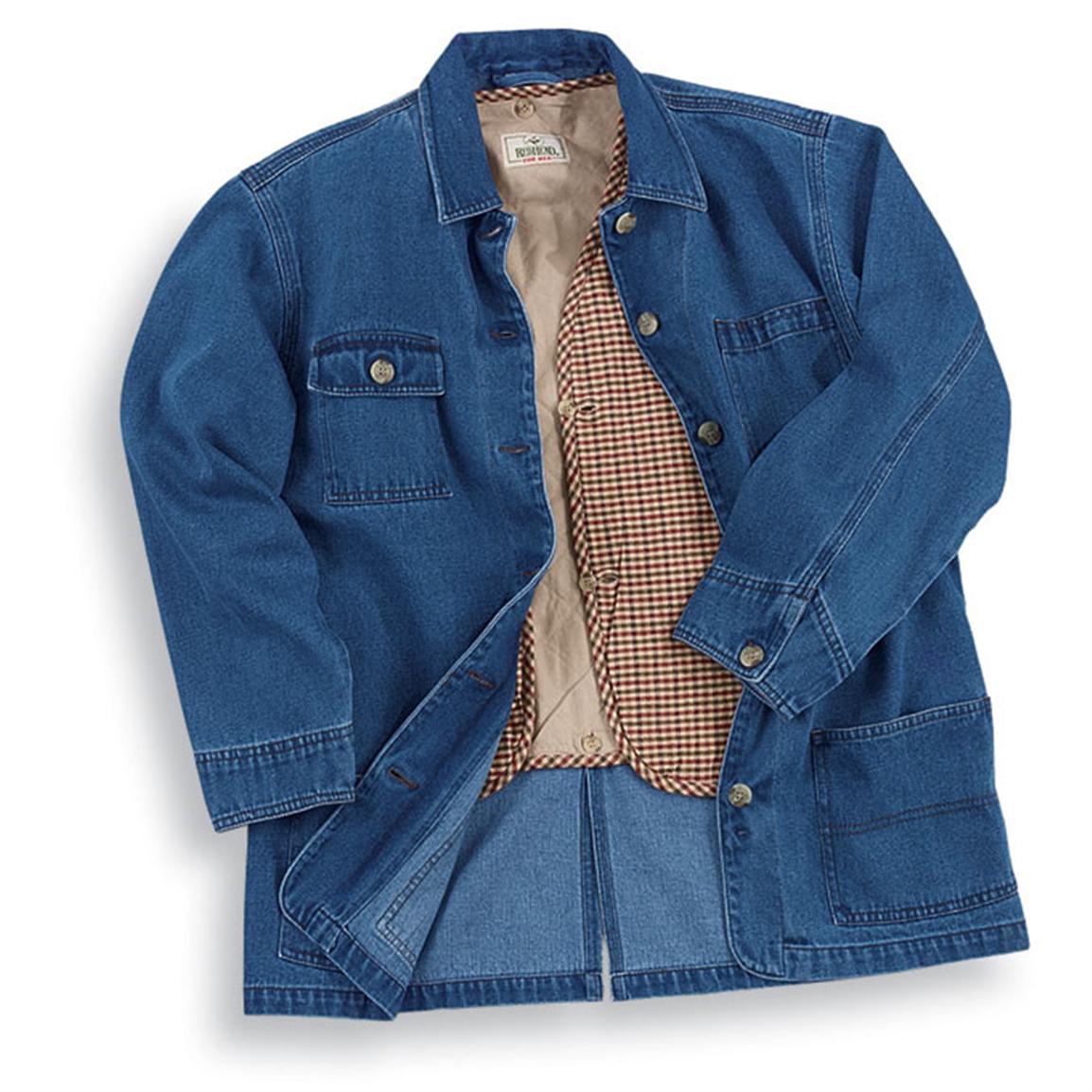 Women's Famous Cataloger Denim Barn Coat with Removable Vest 69555