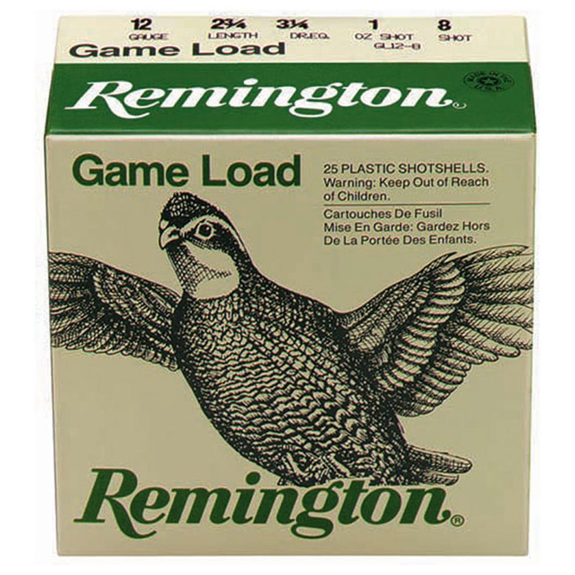 Remington Lead Game Loads 12 Gauge 2 3/4" 1 ozs. 25 rounds