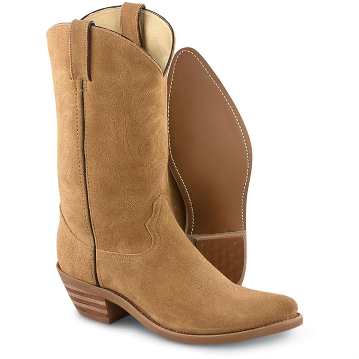 Suede Cowboy Boots - Cr Boot