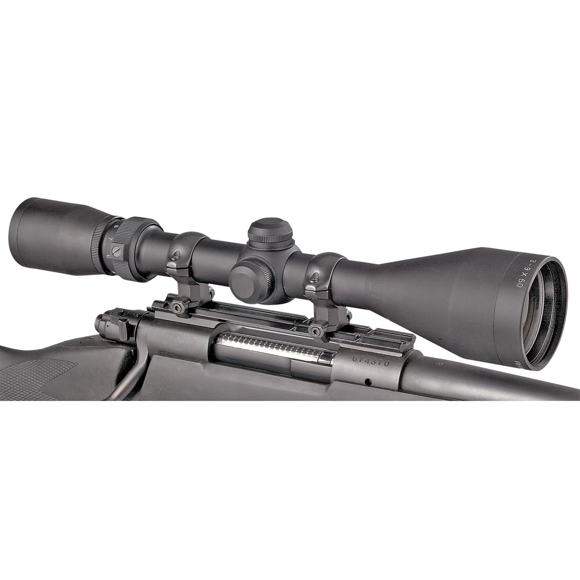 Redfield® 3 9x50 Mm Tracker Rifle Scope Matte Black 92368 At