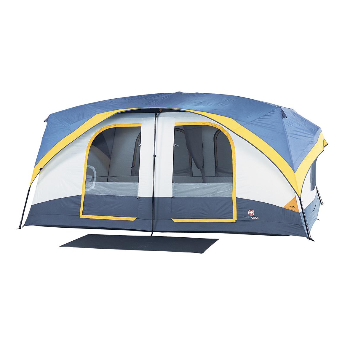 Swissgear™ Radstadt Cabin Dome Tent, Gray   White   Blue   Yellow 