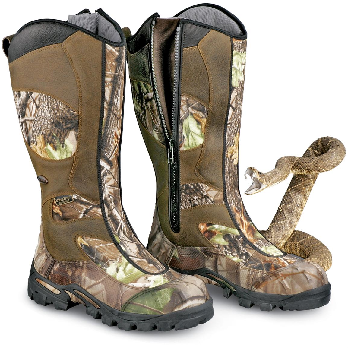 Men's Irish SetterÂ® Waterproof Scentproof Snake Boots, HardwoodsÂ® Green - 94586, Hunting Boots 