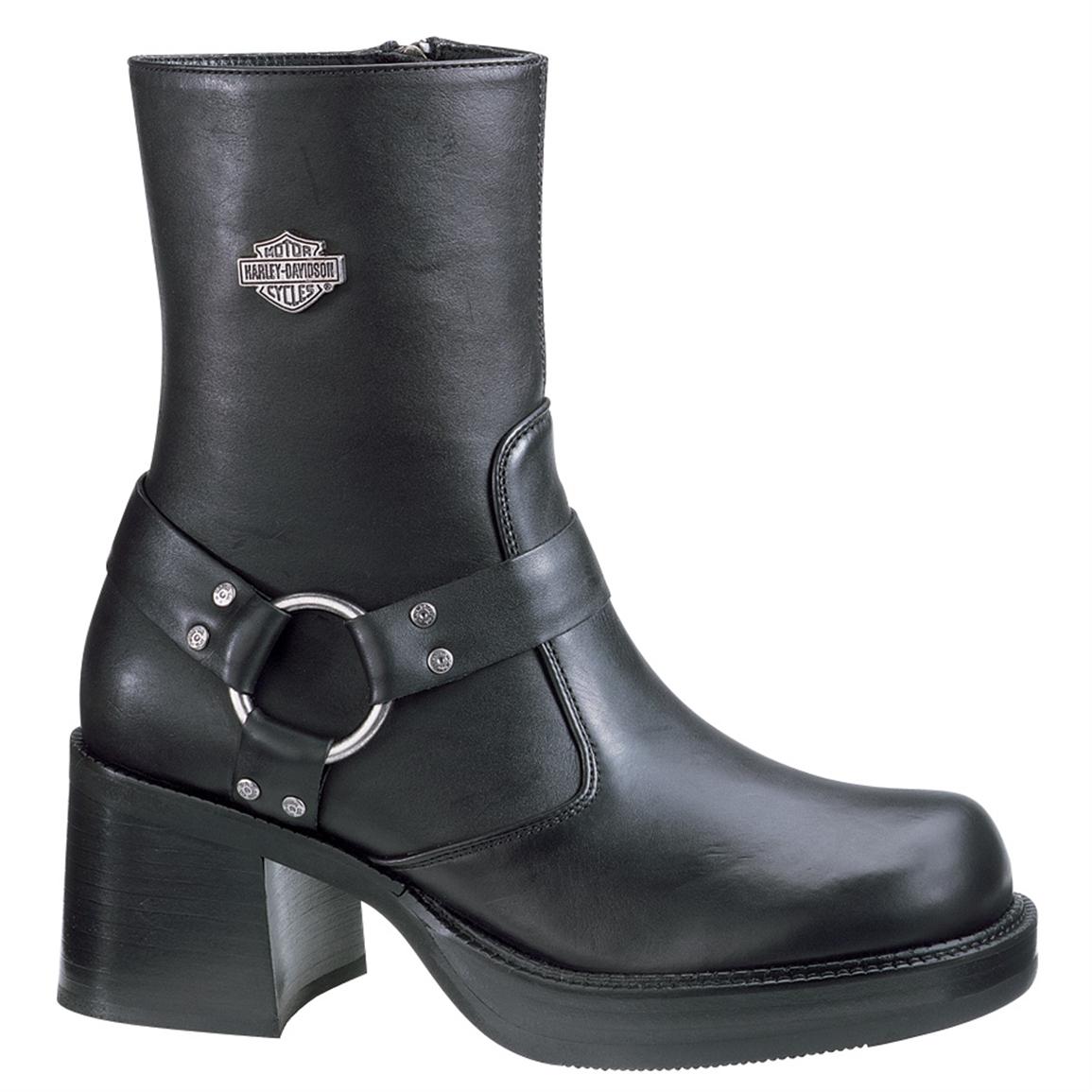 Women&#39;s Harley-Davidson® Pavement Harness Boots, Black - 94866, Motorcycle & Biker Boots at ...