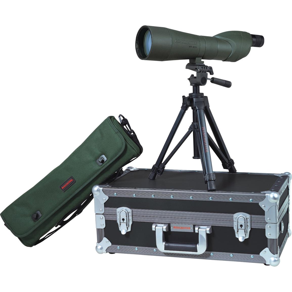 Winchester® 20 60x80 mm Spotting Scope with Case & Tripod 96690, Spotting Scopes at