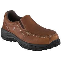 Men's Rockport Works RK6748 Composite Toe Slip-on Work Shoes, Brown