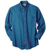 Key® Long-sleeved Western Welding Shirt, Denim - 123953, Shirts At ...