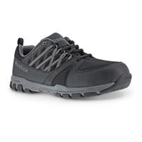 Men's Reebok Sublite Steel Toe Work Shoes, Black \/ Gray