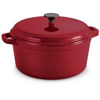 CASTLECREEK Enameled Cast Iron 6.5-liter Dutch Oven with Lid