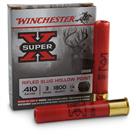 5 rds. Winchester Super-X 410 Gauge 3" Rifled Slugs