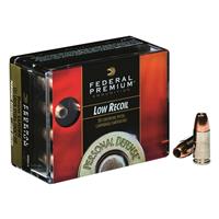 FEDERAL PREMIUM PERSONAL DEFENSE LOW-RECOIL, 9MM, HYDRA-SHOK JHP,