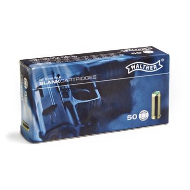 Walther 9mm PAK Blank Ammo, 50 Rounds