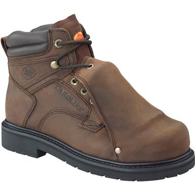 Men's Carolina® 6" Steel Toe Metatarsal Boots, Dark Brown 