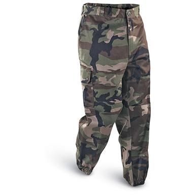 French Military Surplus Pants, CCE Camo, New