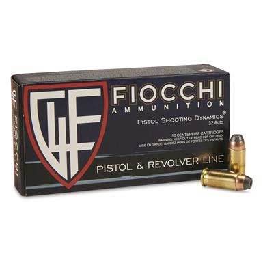 Fiocchi Shooting Dynamics, .32 ACP (7.65mm), SJHP, 60 Grain, 50 Rounds