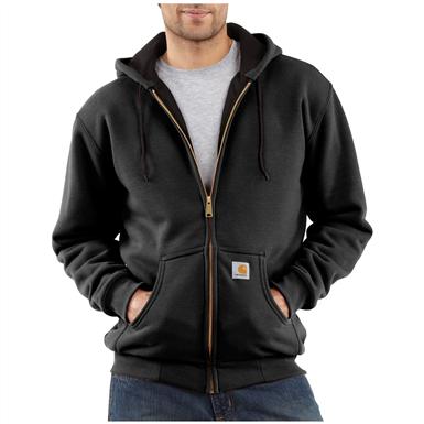 carhartt thermal lined hooded sweatshirt