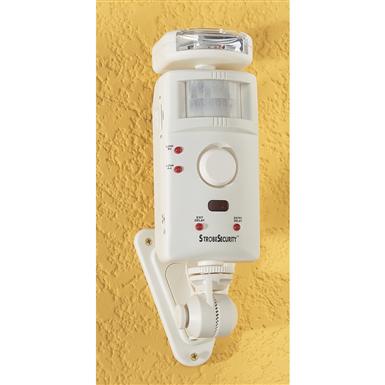 Strobe Security Motion Sensor Alarm With And Remote 111561 Strobe Security Motion Sensor Alarm With And Remote