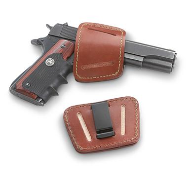 Leather Belt Slide Holster, 9mm/.45 ACP Handguns, Ambidextrous