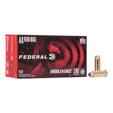 Federal American Eagle, .44 Magnum, JHP, 240 Grain, 50 Rounds