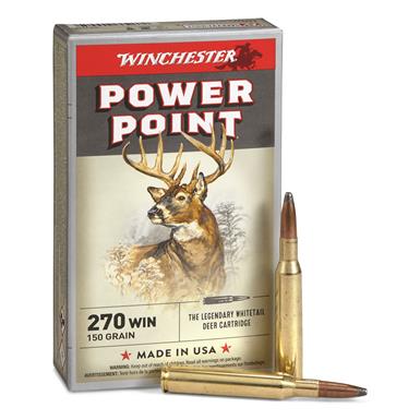 Winchester Super-X Deer, Antelope & Wild Boar, .270 Winchester, Power Point, 150 Grain, 20 Rounds