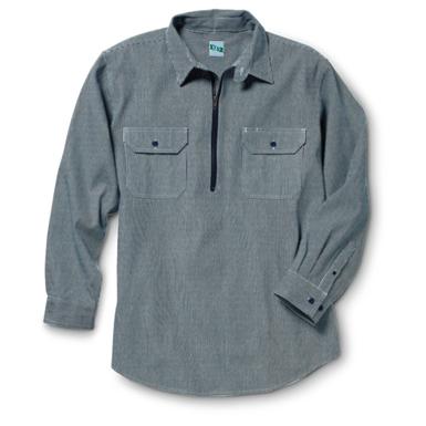 Key Industries® Long-sleeved Western Logger Shirt, Hickory Stripe ...