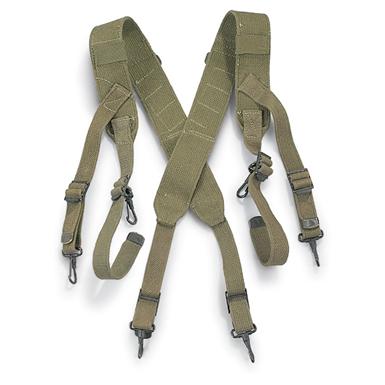 U.S. Military WWII M36 Suspenders, Reproduction