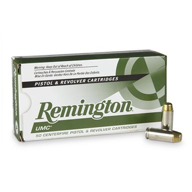 Remington UMC Handgun, 10mm Auto, MC, 180 Grain, 50 Rounds